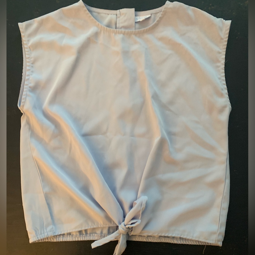 pleat Sleeveless Girls Top